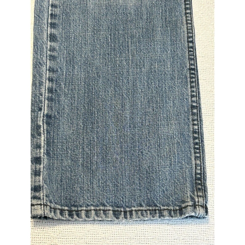 Levi's 514 Jeans Mens Size 36x30 Blue Straight Leg Distressed (34 X 28 1/2) - Picture 6 of 16